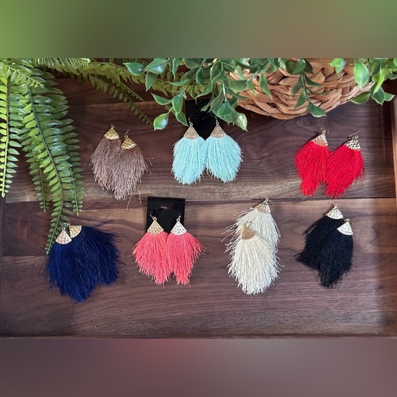Bundle of 7 Tassel Earrings + one surprise pair FREE - Picture 9 of 9